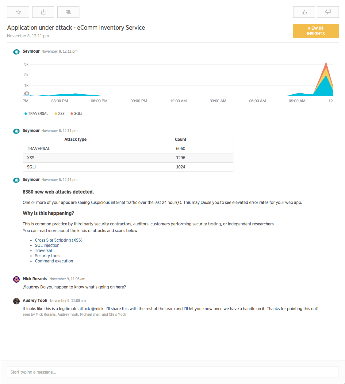 Radar — anomaly insight