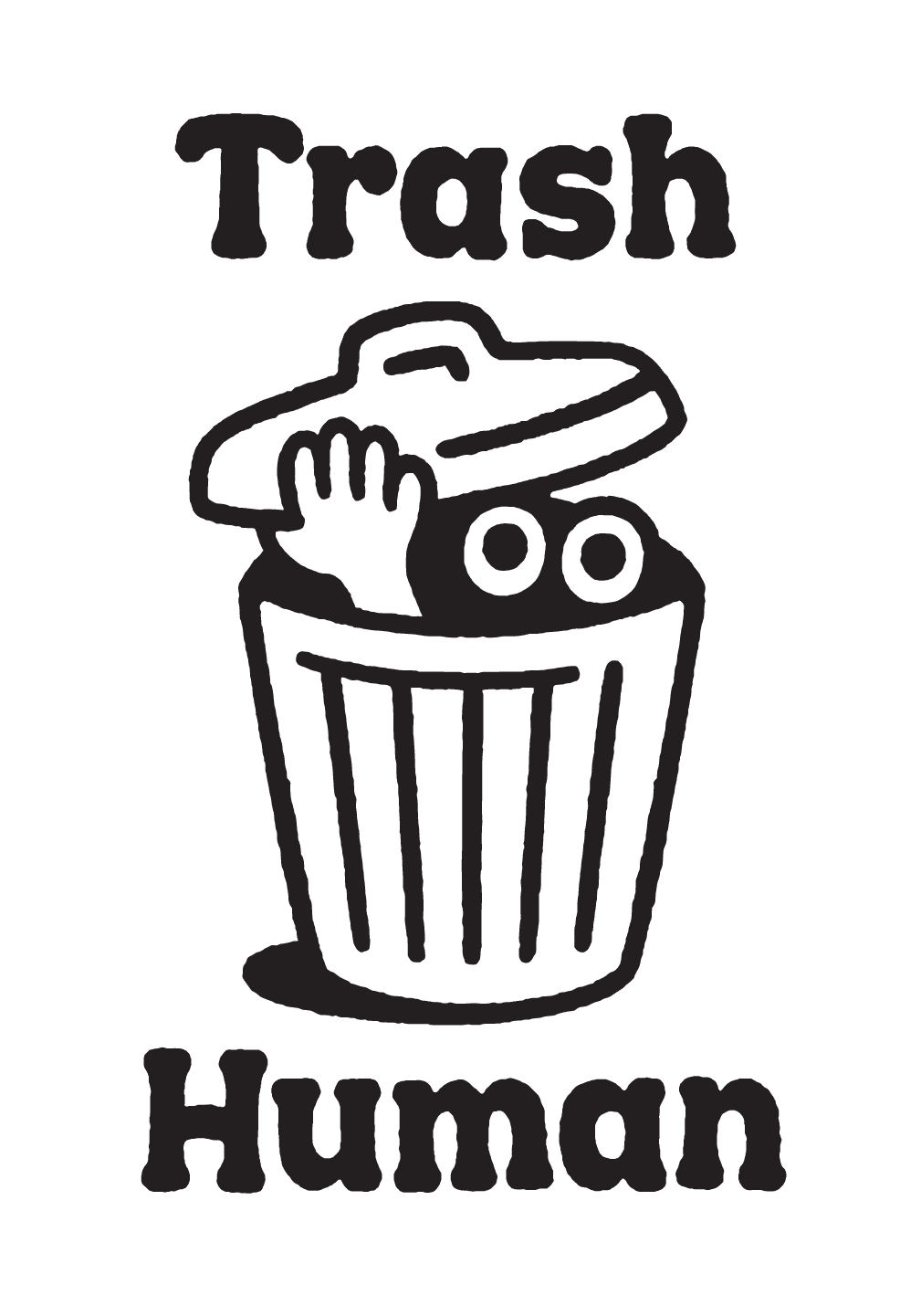 Trash Human full logo lockup